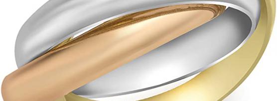 Miglior anello fascia tre ori