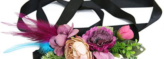Miglior cintura con fiori e piume