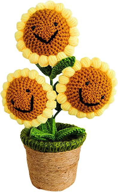 Miglior centrotavola girasole uncinetto