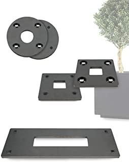 Miglior fioriera con grigliato in resina h 180